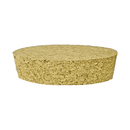 cork lid for custom candle vessel